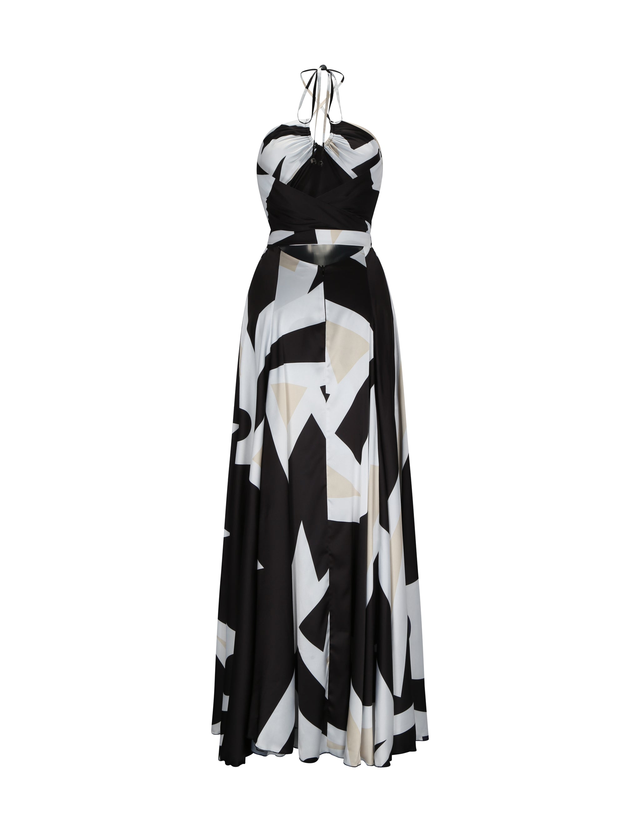 Coast black and deals white maxi dress