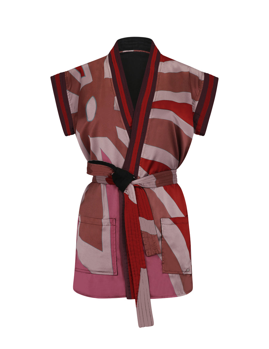 Big Ray Bronze Reversible Kimono