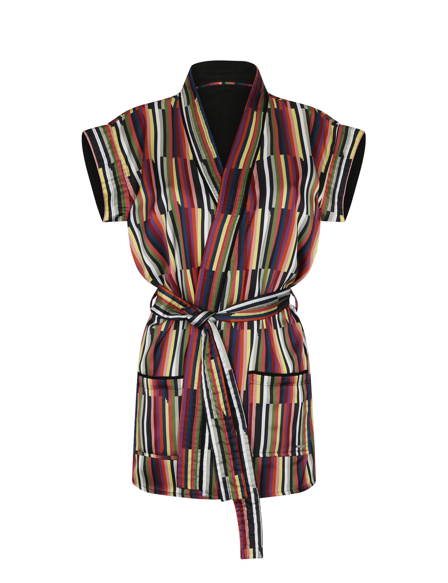 ZT Stripes Short Kimono