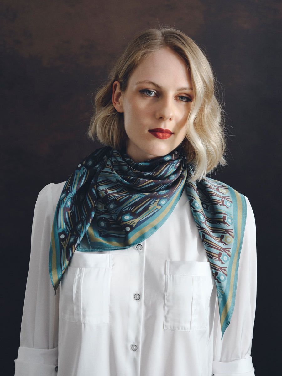 Onda Aqua Scarf